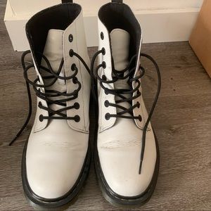 Dr. Martens White combat boots